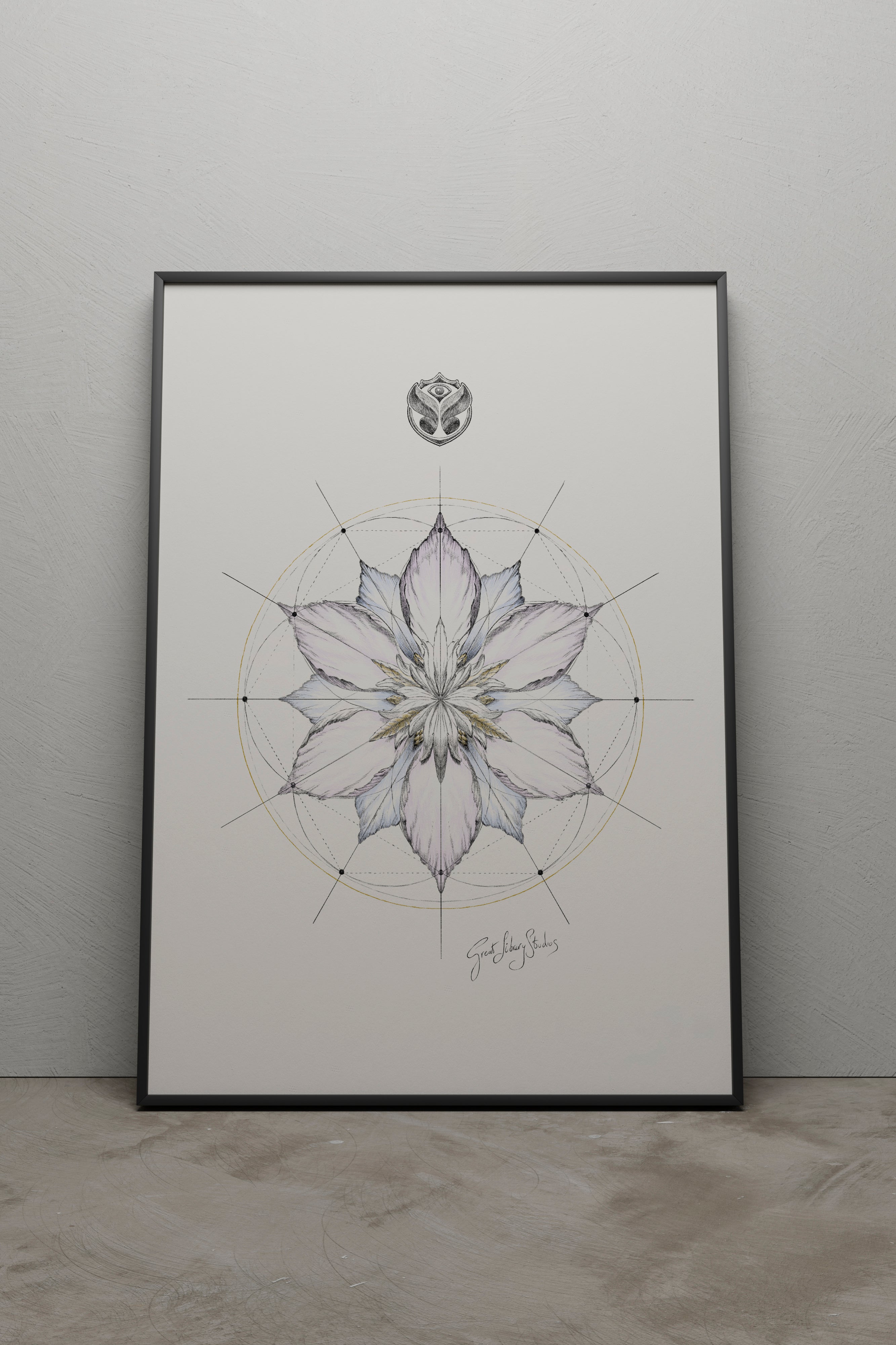 SEED OF LIFE - A3 BLACK FRAME - 1